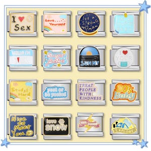 Individuality Italian Charm Bracelet \ Italian Charms \ Italian Bracelet \ Vintage Italian Charm \ Charm for Bracelet