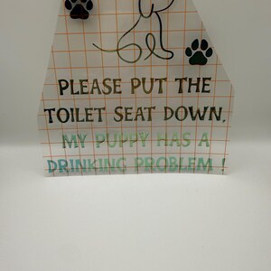 Pet Sticker - Drinking Problem - Holographic Blue - Size L