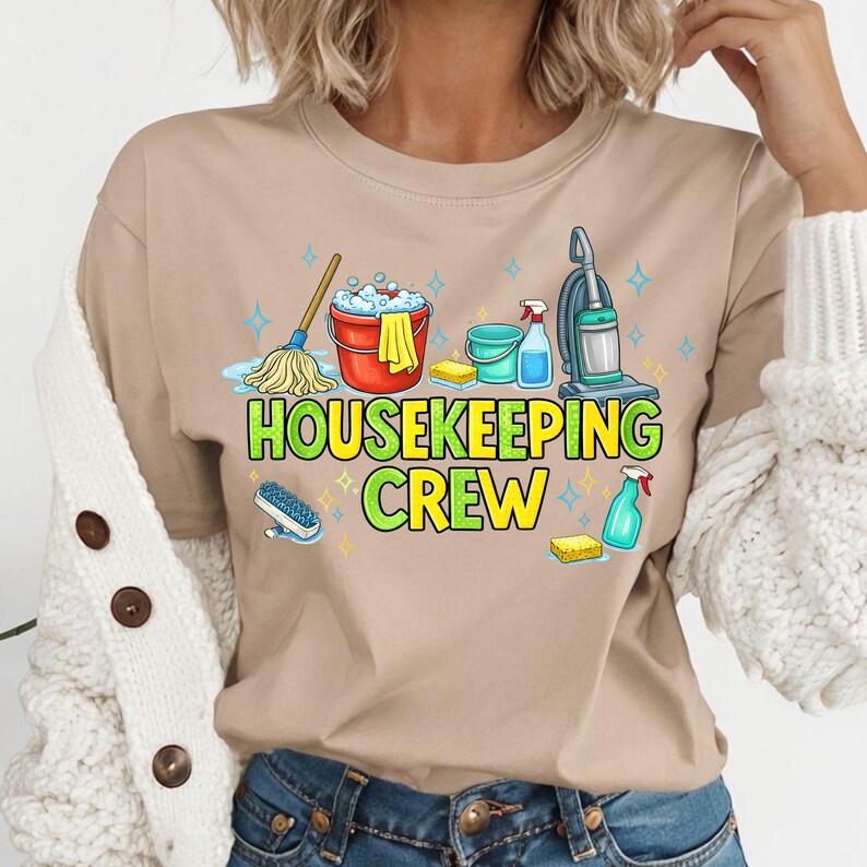 Housekeeping Lettering Housekeeping Crew PNG, Housekeeping Team Png, Sublimation Design ...