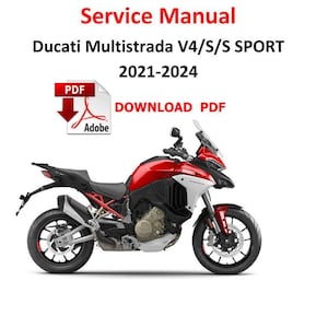 Ducati Multistrada V4 /S 2021 - 2024 PDF Service Manual Repair guide workshop Pages 1794  Motorrad Handbuch