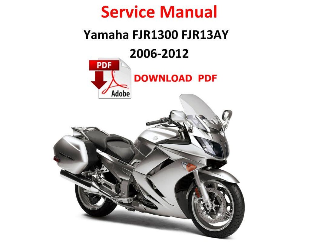 Yamaha FJR 1300 2006 - 2012 RP23 PDF Service Digital Manual Repair