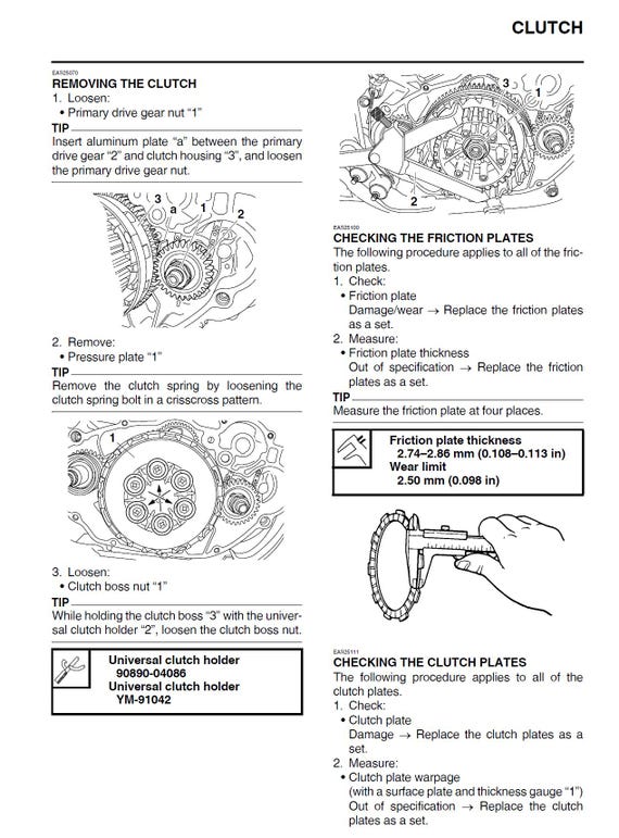 YAMAHA SR400 ('18-)サービスマニュアル Yamaha 2018 SR400 Service Manual