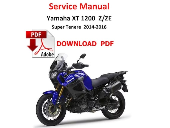 Yamaha XT1200 Z / ZE Super Tenere 2014 - 2016 PDF Service Manual