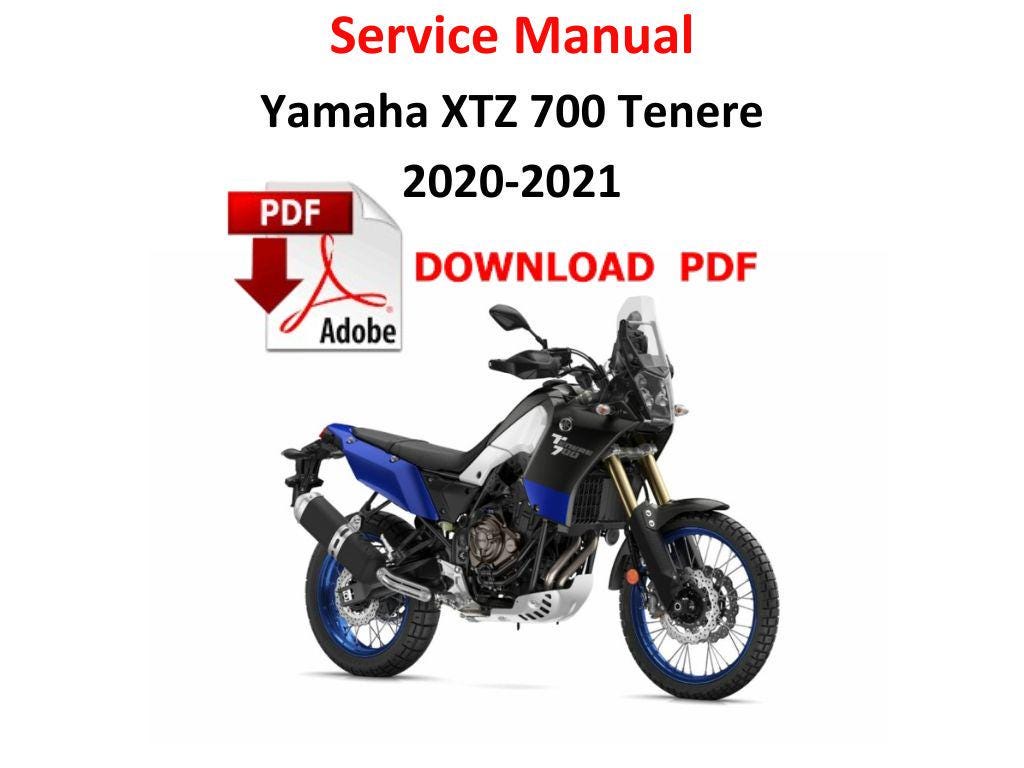 Yamaha XTZ 700 Tenere 2020 - 2021 PDF サービスマニュアル修理