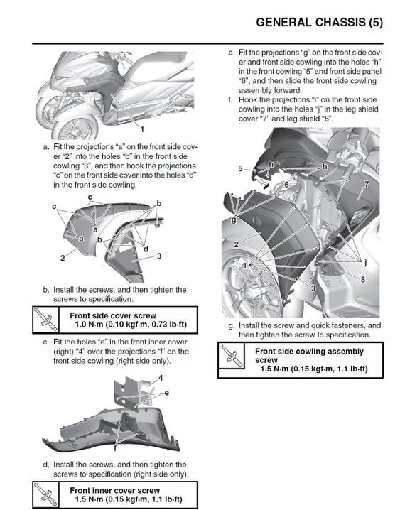 YAMAHA トリシティ　サービスマニュアル ワイズギア YAMAHA トリシティ125('18-) サービスマニュアル QQS