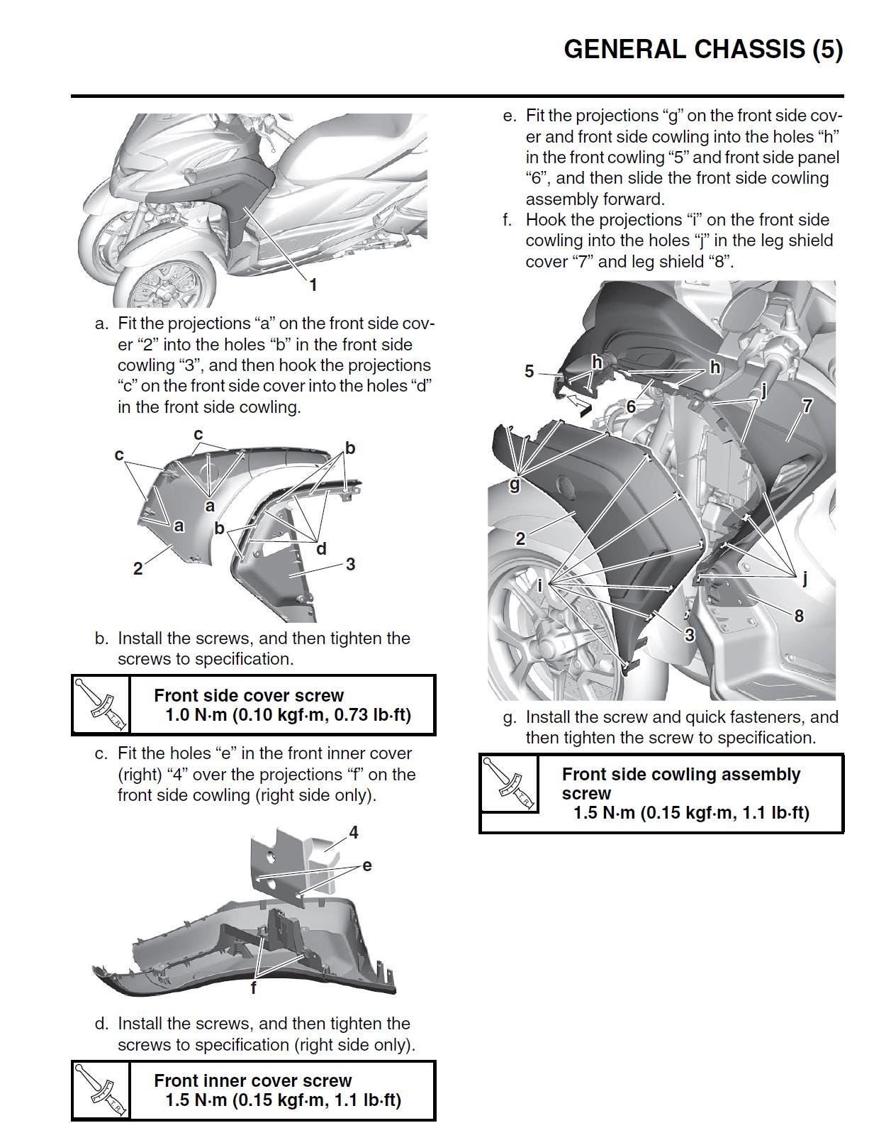 Yamaha Tricity 300 MWD300 2020- PDF Service Manual Repair Guide