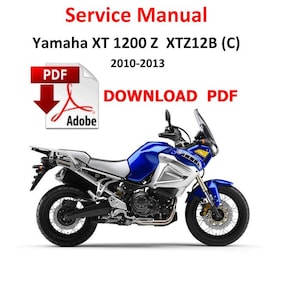 YAMAHA XT1200 Z XTZ12B Super Tenere 2010 - 2013 PDF Service Anleitung Reparaturanleitung Werkstatt Seiten 606 DP01 XT 1200 XTZ Motorrad Handbuch