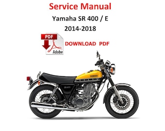 Yamaha SR 400 E  2014-2018  PDF Service Manual Repair Guide workshop Pages 342 SR400E sr400 Motorrad Werkstatthandbuch