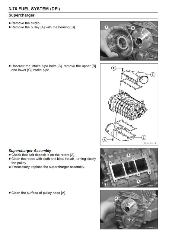 Kawasaki Ultra 250X 2007 - 2009 PDF Service Manual 509 Pages