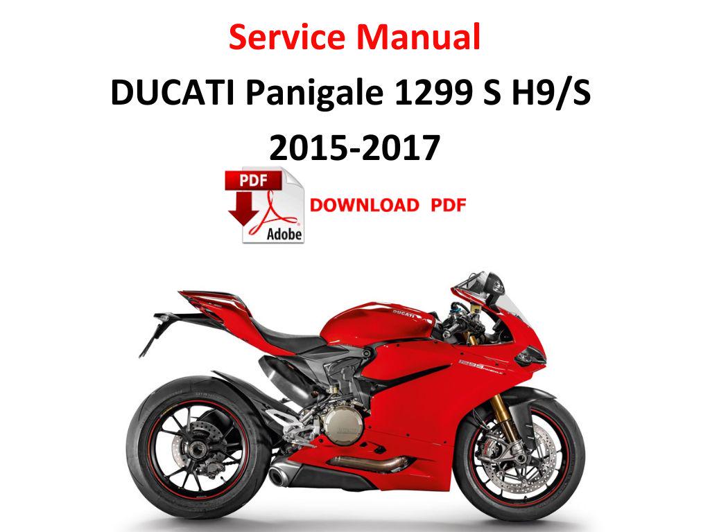 Ducati Panigale 1299 - 1299S S H9 PDF Service Manual Repair