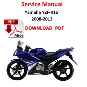 Yamaha YZF-R15 2008-2013 PDF Service Manual Repair Guide workshop Pages 338 moto  YZF R15 Motorrad Handbuch