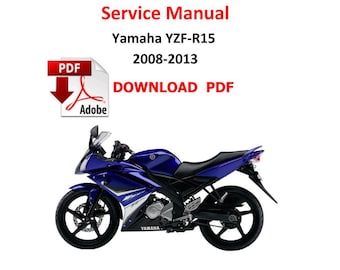 Yamaha YZF-R15 2008-2013 PDF Service Manual Repair Guide workshop Pages 338 moto  YZF R15 Motorrad Handbuch