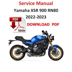 Yamaha XSR 900 RN80 2022 - 2023 PDF Service Digital Manual Repair Guide workshop Pages 726 motoh xsr900 Motorrad Handbuch