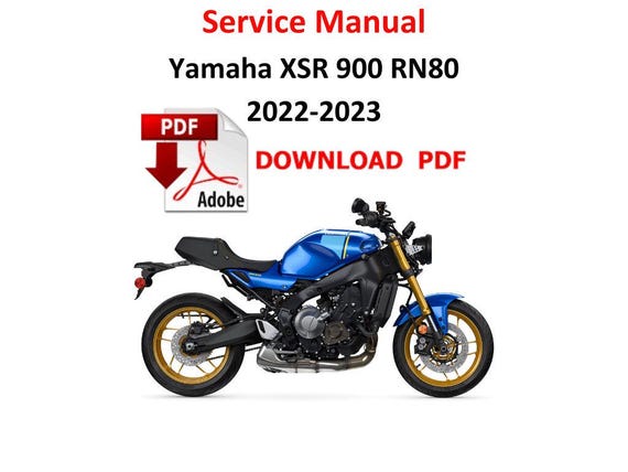 ヤマハ XSR 900 RN80 2022 - 2023 PDF サービス デジタル マニュアル