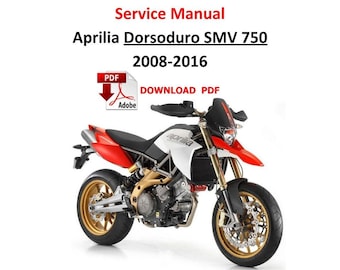Aprilia Dorsoduro SMV 750 M551M 2008 - 2016 PDF Service Digital Manual Repair Guide workshop Pages 302  Motorrad Handbuch