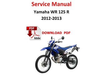 Yamaha WR125 2012 - 2013 PDF Service Manual Repair workshop Pages 372  Motorrad Werkstatthandbuch