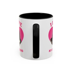 I love my girlfriend Priscilla Delgado as Angel retro heart Mug, Priscilla Delgado as Angel Design Accent Ceramic Mug, (11oz) image 7