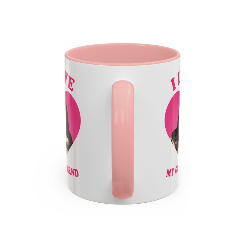 I love my girlfriend Priscilla Delgado as Angel retro heart Mug, Priscilla Delgado as Angel Design Accent Ceramic Mug, (11oz) image 13