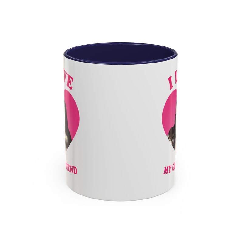 I love my girlfriend Priscilla Delgado as Angel retro heart Mug, Priscilla Delgado as Angel Design Accent Ceramic Mug, (11oz) image 9