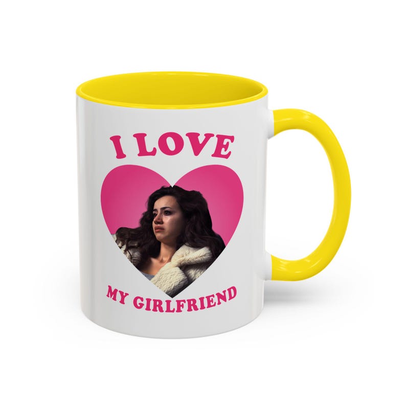 I love my girlfriend Priscilla Delgado as Angel retro heart Mug, Priscilla Delgado as Angel Design Accent Ceramic Mug, (11oz) image 17