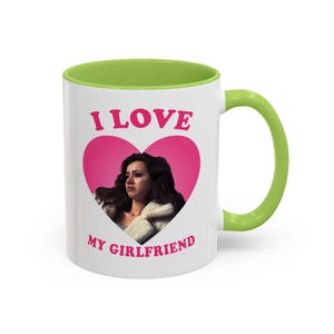 I love my girlfriend Priscilla Delgado as Angel retro heart Mug, Priscilla Delgado as Angel Design Accent Ceramic Mug, (11oz) image 18