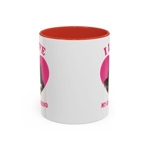 I love my girlfriend Priscilla Delgado as Angel retro heart Mug, Priscilla Delgado as Angel Design Accent Ceramic Mug, (11oz) image 14