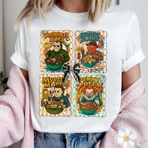 Preppy Horror Character Cereal Png, Funny Cereal Killers Png, Horror Movie Characters Png, Scary Movies, Spooky Season, Halloween Movie Png