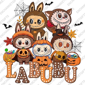Monster Puppe Horror Freunde Png, Horror Cartoon Png, Kawaii Monster Clipart, Gruselige Saison Png, Horror Charakter Sublimation, digitale Datei