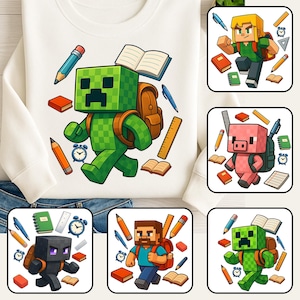 Gamer Back To School Png Bundle, Gamer Boys Png, Preppy Back To School Png, First Day Of School Png, Teacher School Png,Boy Kids Back School
