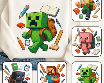 Gamer Back To School Png Bundle, Gamer Boys Png, Preppy Back To School Png, First Day Of School Png, Teacher School Png,Boy Kids Back School