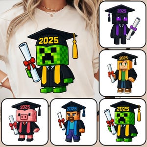 Paquete de Graduación Gamer 2025 (Png), Graduación Senior (Png), Personajes de Videojuegos Graduados (Png), Graduación 2025 (Png), Pixel Gaming (Png), Película de Dibujos Animados (Png)