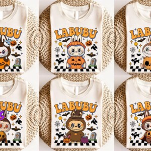 Pacchetto di immagini PNG di bambole mostruose horror, cartoni animati horror e amici, clipart di mostri kawaii, stagione spettrale, regali perfetti per bambini