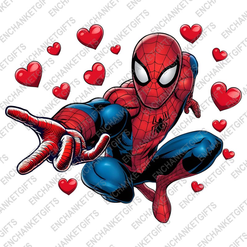 Spiderman Valentine - Etsy