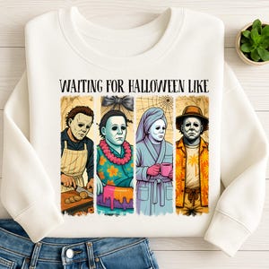 Waiting For Halloween Like Png, Horror Movie Killer Png, Horror Character Daily Life Png, Spooky Season Png, Scary Movies Png, Halloween Png