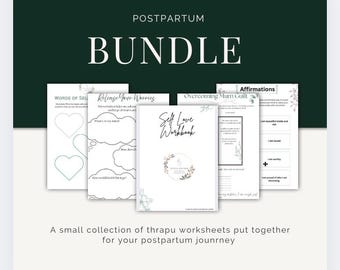 Postpartum Mental Health Printables: Self-Love & Compassion Workbook (pdf) voor moeders en toekomstige moeders