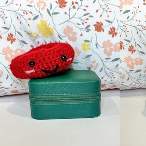 Crochet Red Blood Cell Plushie Made to Order, Crochet Red Blood Cell Drop - Handmade Amigurumi Blood Cell Toy