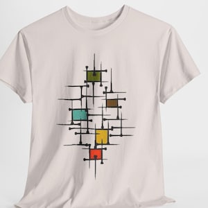Contemporary Minimalist Design Shirt - Abstract Art Tee for Trendy Fashion Lovers