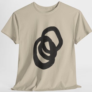 Simple Geometric Line Shirt - Abstract Modern Art Tee for Aesthetic Fashion