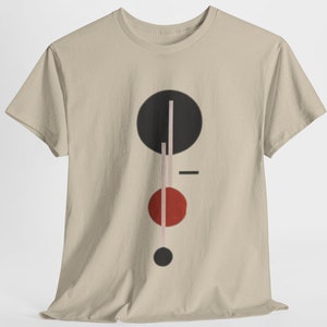 Unisex Geometric Art Shirt - Minimal Abstract Shapes Design for Stylish Look