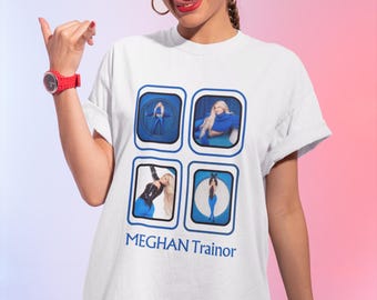 Camiseta Meghan Trainor Comfort Colors, estilo retrô de música pop.