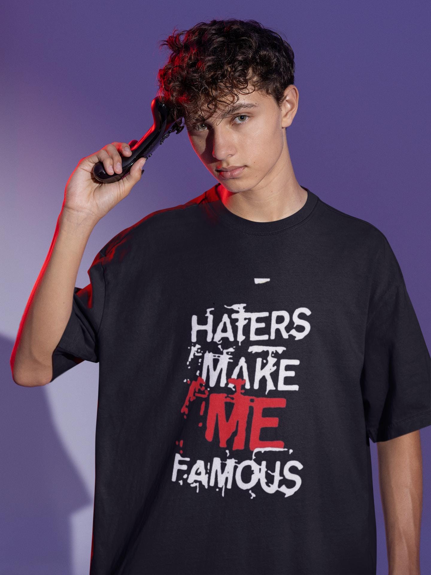 Haters Make Me Famous T-shirt: Streetwear Graphic Tee - Etsy