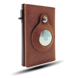 Cartera Airtag Slimline / Tarjetero - Cuero genuino