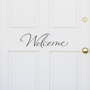 Welcome Sign Porch Decor/ Door Decor/ Trending Now Entryway Decor/ Home Decor/ Vinyl Lettering/ Vinyl Decal image 4
