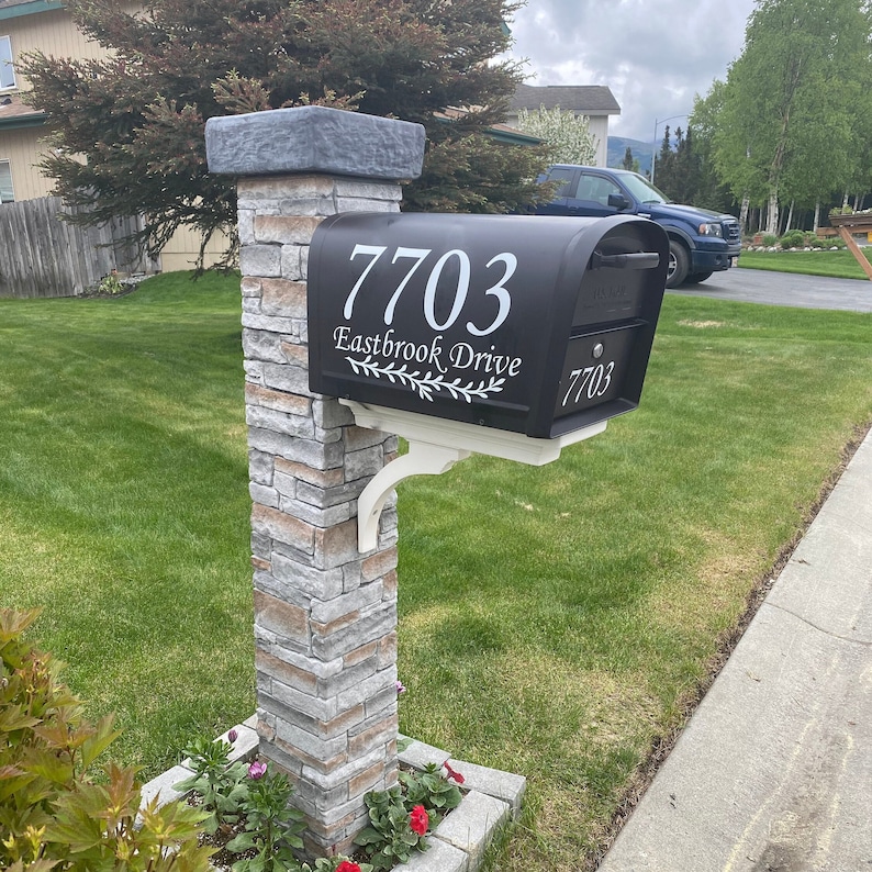 Mailbox Decals Mailbox Numbers House Numbers Mailbox Etsy