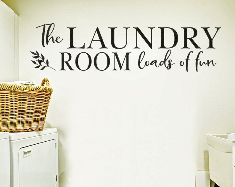 Laundry Room Wall Art/ Laundry Room Vinyl Decal/ Laundry Room Etsy