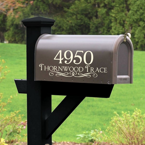 Mailbox Decals- Mailbox Numbers- House Numbers Mailbox Stickers- Post Box Mailbox Address Decals