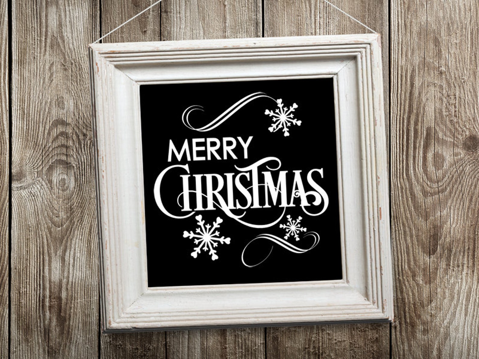 Merry Christmas Vinyl Decals/ Glass Block Decals/ Glass Block Etsy