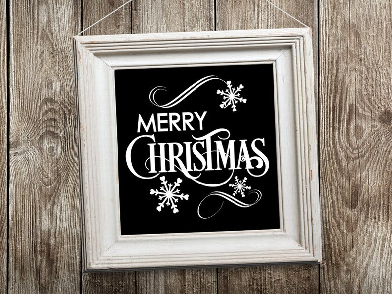 Merry Christmas Vinyl Decals/ Glass Block Decals/ Glass Block Etsy