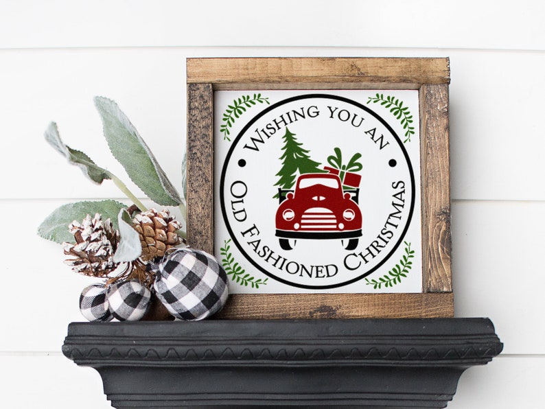 Glass Block Decals/ Christmas Vinyl Decals / Vintage Christmas Etsy