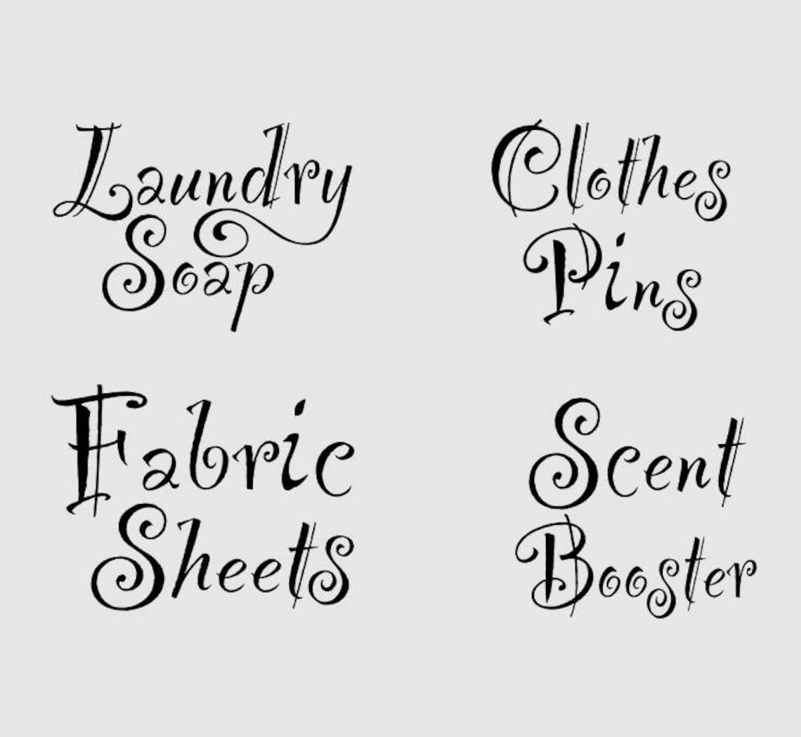 Laundry Room Decor Laundry Soap Label Laundry Soap Decal Etsy